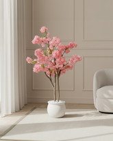 Artificial Pink Hydrangea Tree 130cm (4ft)